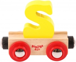 Bigjigs Rail houten wagon – letter S