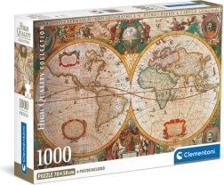 Puzzel 1000 stukjes oude kaart