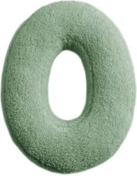 Mealini pluche letter O groen - 1 stuk