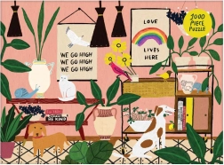 GALISON Legpuzzel Hier woont de liefde 1000 stukjes