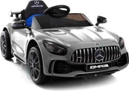 Elektrische kinderauto MERCEDES GT R, zilverkleurig gelakt