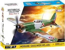 COBI Morane‑Saulnier MS.406 – bouwset van een historisch vliegtuig 1:32 (317 onderdelen)