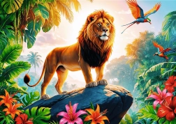 TREFL Puzzel Koning van de jungle 200 stukjes