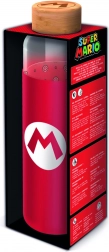 Glazen fles met hoes 585 ml – SUPER MARIO