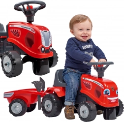 Kinderloopfiets tractor McCormick met aanhanger