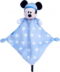 Pluchen knuffeldoek MICKEY MOUSE met lichtgevende sterretjes 30 cm