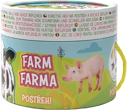 Reactiesnelheidskaartspel BOERDERIJ met kleurplaat