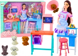 Dokterset met pop, dieren en accessoires