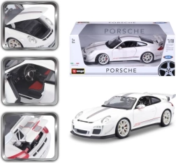 Metalen modelauto Porsche 911 GT3 RS wit schaal 1:18