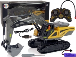 Op afstand bestuurbare Caterpillar graafmachine 2.4G Geel