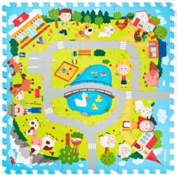 Schuimpuzzel Dorp 29 × 29 cm PLASTICA