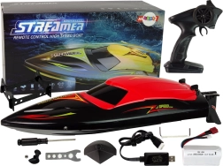 Snelheids RC-boot 2,4 GHz rood 35 km/u