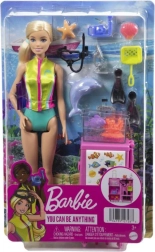 Barbie marien bioloog – speelset met mobiel laboratorium
