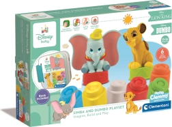 Zachte blokken Soft Clemmy met boekje DISNEY Simba en Dumbo