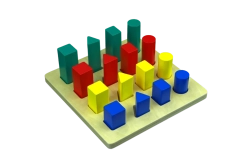 Montessori ladder – geometrische lichamen