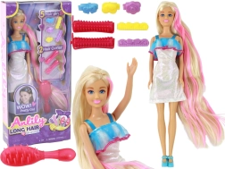 Lalce Anlily met lange blonde haren - stylingset