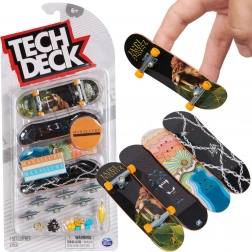 Fingerboard bouwpakket 4‑pack TECH DECK Maxallure Jahn Perez + accessoires