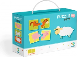 Puzzle Duo Dieren - 12x 2 stukjes