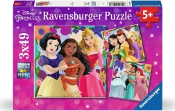Ravensburger puzzel Disney: Prinsessen uit sprookjes 3x49 stukjes