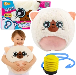 Pluchen springbal BIGCUTEPET kitten 50 cm met pomp