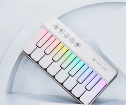 Witte mini-muziekpiano voor kinderen