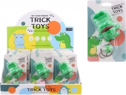 Kunststof krokodillen-hanger met belletje