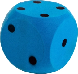 Androni zachte foamkubus 10 cm – blauw