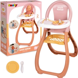 Smoby Baby Nurse eetstoeltje voor poppen