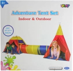 Kindertent met tunnel 340 cm