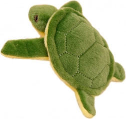 Pluchen schildpadje met fluitje en hanger groen 15 cm