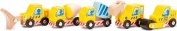 Set houten bouwvoertuigen voor kinderen