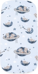 Katoenen lakentje voor kinderwagen New Baby Teddy Bear in Space 35 × 75 cm