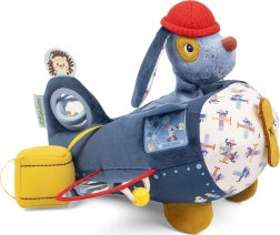 Lilliputiens zachte activiteitenspeelgoed vliegtuig met hond Jules