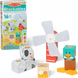 Houten magnetische bouwblokken Blockables Boerderij 16 stuks MELISSA & DOUG