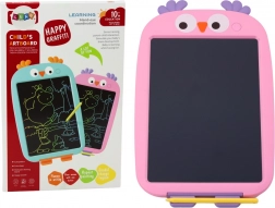 Grafische Teken Tablet voor Kinderen Roze Met Vogelmotief