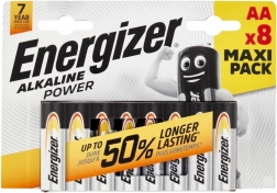 Alkaline batterijen AA ENERGIZER Alkaline Power, 8 stuks, blister