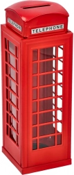 Spaarpot Britse Telefooncel Rood