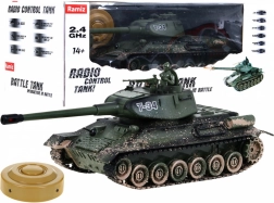 Op afstand bestuurbare tank T-34 voor kinderen 3+ Schietende camouflage model 1:28 + Grote tankslag + Licht- en geluidseffecten