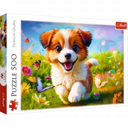 Puzzel Vrolijke hond 500 stukjes