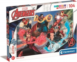Glitterpuzzel Marvel Avengers 104 stukjes