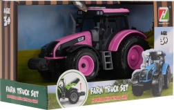 Interactieve roze tractor voor kinderen 3+ met geluiden en LED-lichten