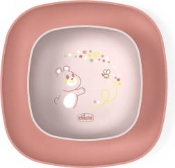 Chicco eetset met kom en bord voor kinderen vanaf 12 maanden – Roze