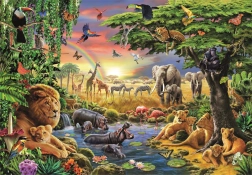 Puzzel Afrikaanse ontmoeting 2000 stukjes
