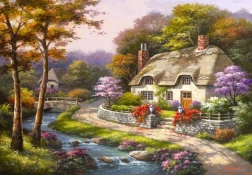 Puzzel Lentehuisje 500 Stukken