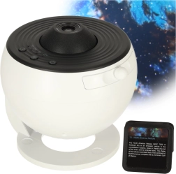 LED planetarium hemelprojector met USB, 12 schijven en 360° timer