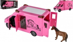 Roze paardenwagen met effecten