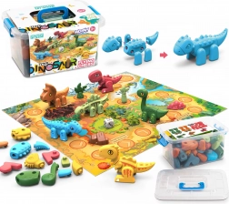 Constructieset Dinosauriërs 2in1 bordspel