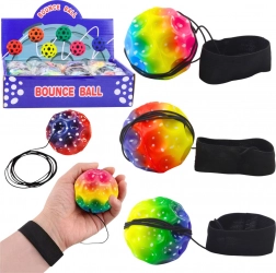 Trainingsballetje aan elastiek met polsband – reflex- en coördinatietraining 6,5 cm