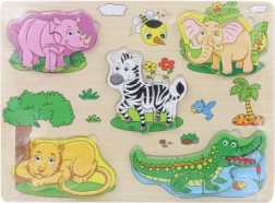 Houten inlegpuzzel Safari