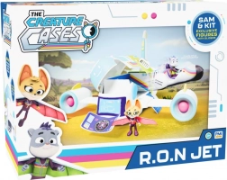 Vliegtuig THE CREATURE CASES met figuren Sam en Kit